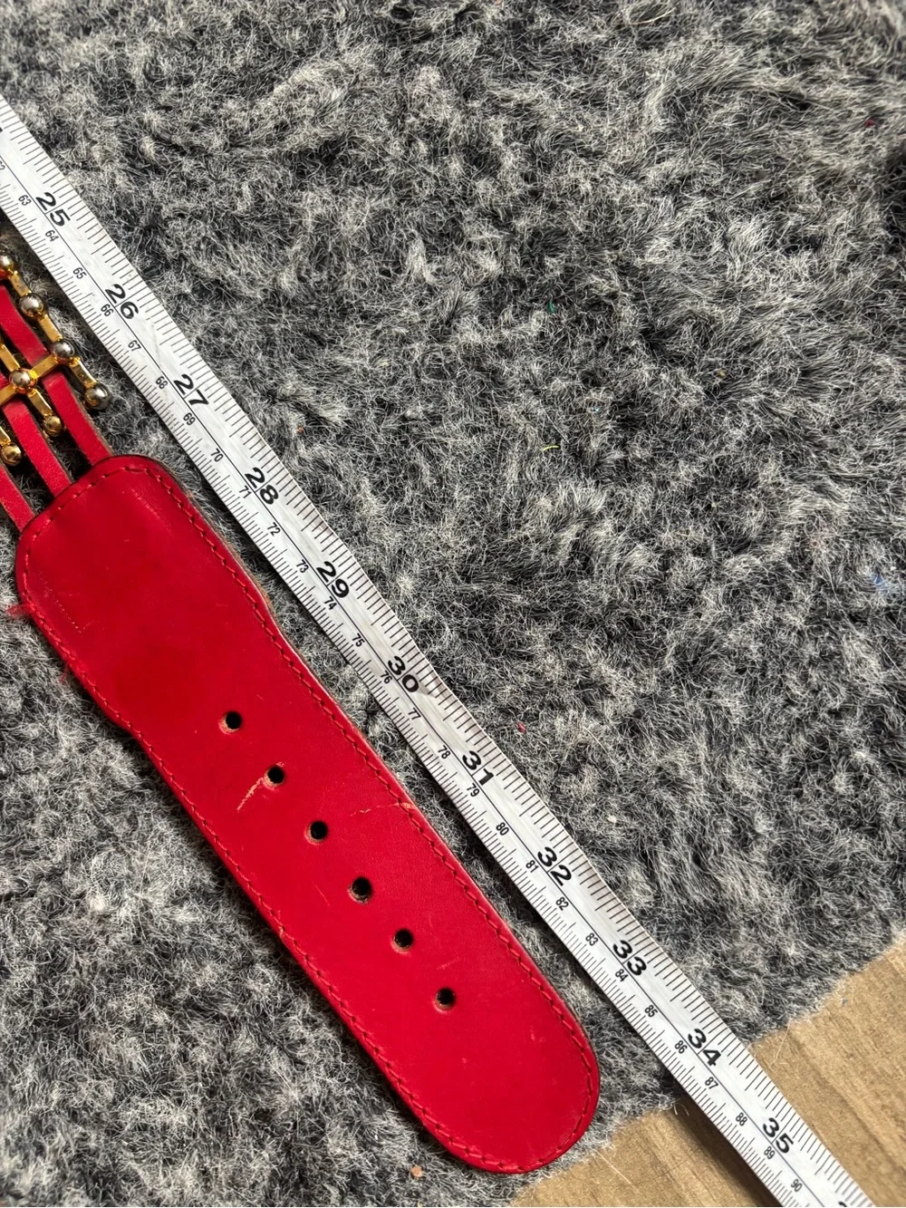 Italian calf leather vintage belt